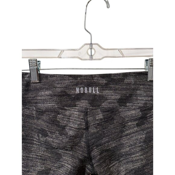 Nobull Womens Camo Print Athletic Leggings Black/Grey Size S - Picture 3 of 5